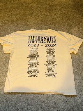 OFFICIAL | Taylor Swift Eras Tour Second Leg Concert Exclusive Beige Shirt | EUC